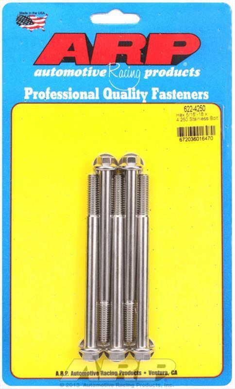 ARP 622-4250 5/16-18 X 4.250 Hex SS Bolts