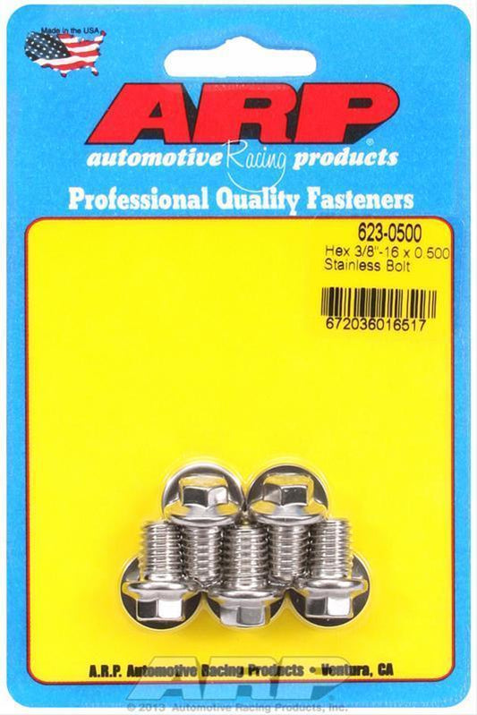 ARP 623-0500 3/8-16 X 0.500 Hex SS Bolts