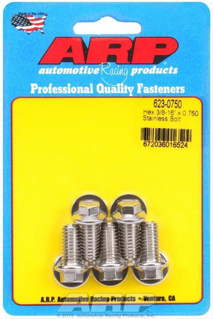 ARP 623-0750 3/8-16 X 0.750 Hex SS Bolts