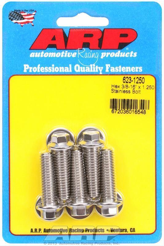 ARP 623-1250 3/8-16 X 1.250 Hex SS Bolts