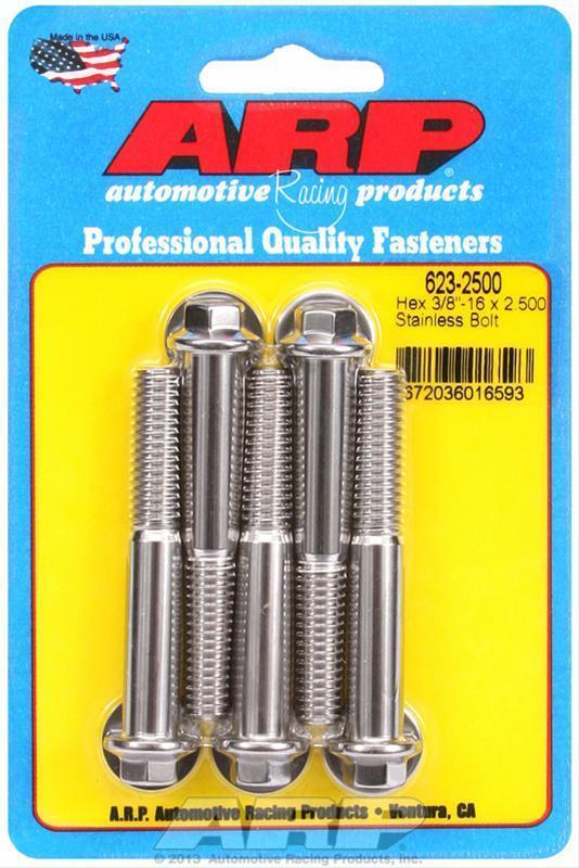 ARP 623-2500 3/8-16 X 2.500 Hex SS Bolts