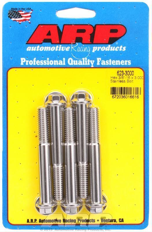 ARP 623-3000 3/8-16 X 3.000 Hex SS Bolts