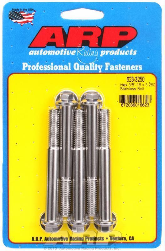 ARP 623-3250 3/8-16 X 3.250 Hex SS Bolts
