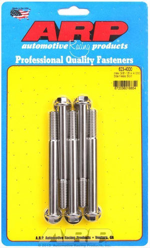 ARP 623-4000 3/8-16 X 4.000 Hex SS Bolts