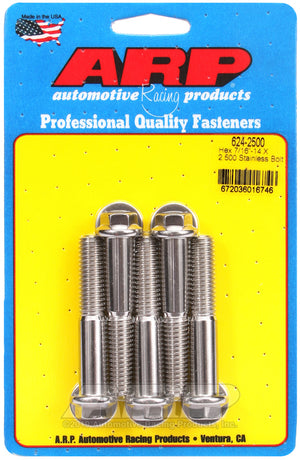 ARP 624-2500 7/16-14 X 2.500 Hex 1/2 Wrenching SS Bolts