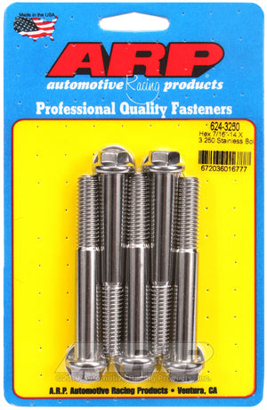 ARP 624-3250 7/16-14 X 3.250 Hex 1/2 Wrenching SS Bolts