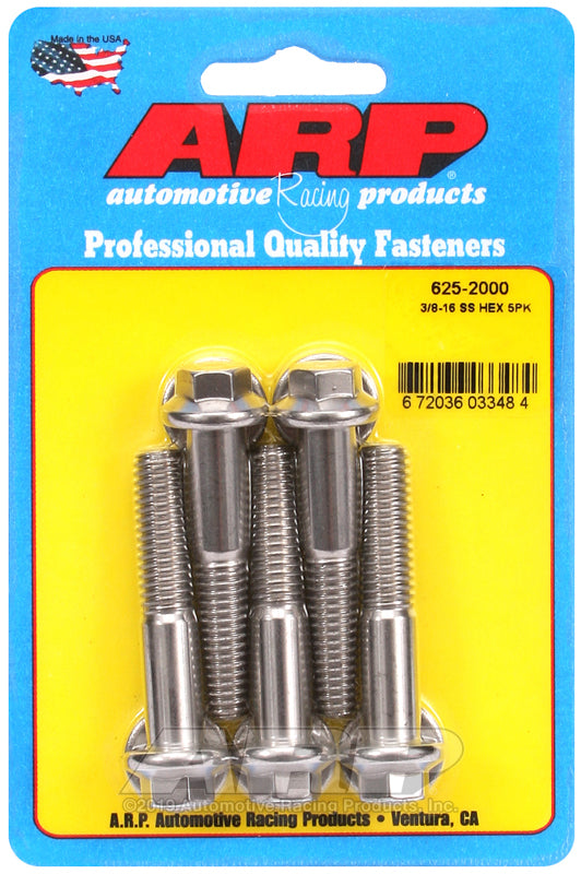 ARP 625-2000 3/8-16 X 2.000 Hex 7/16 Wrenching SS Bolts