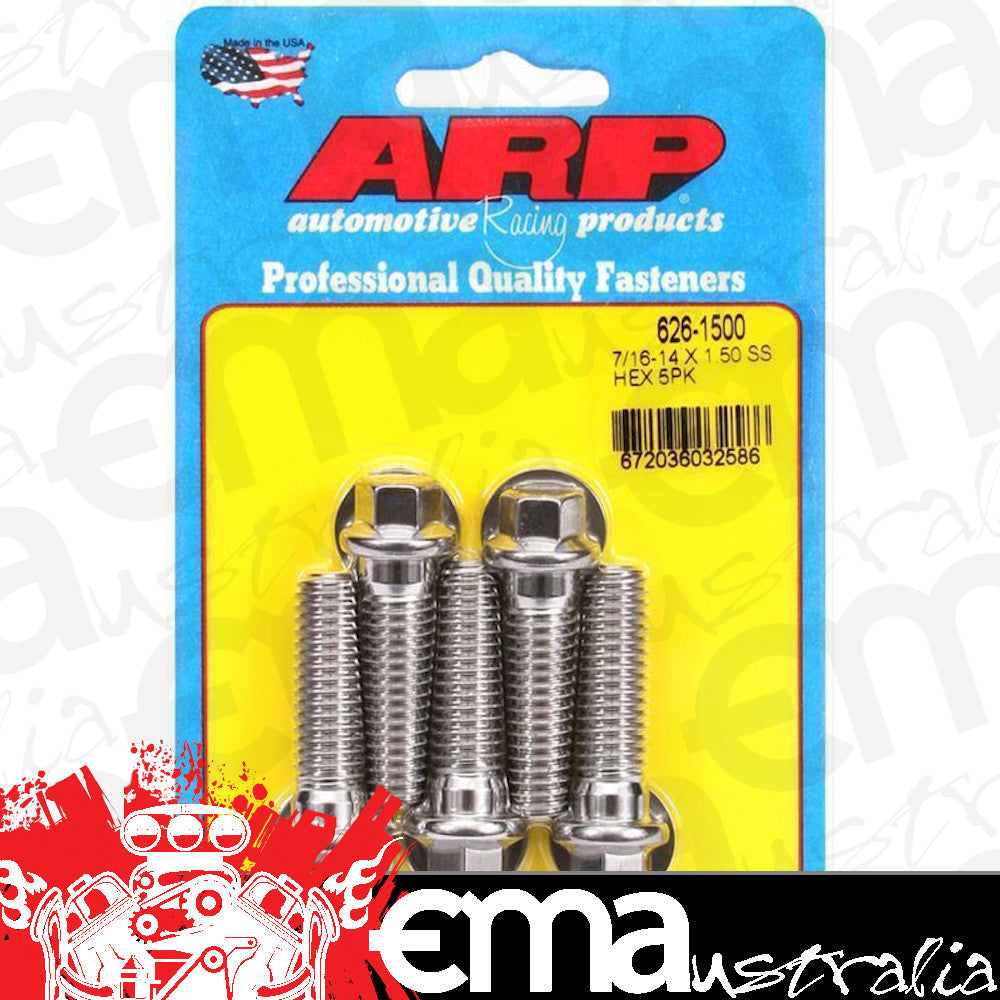 ARP 626-1500 7/16-14 X 1.500 Hex SS Bolts