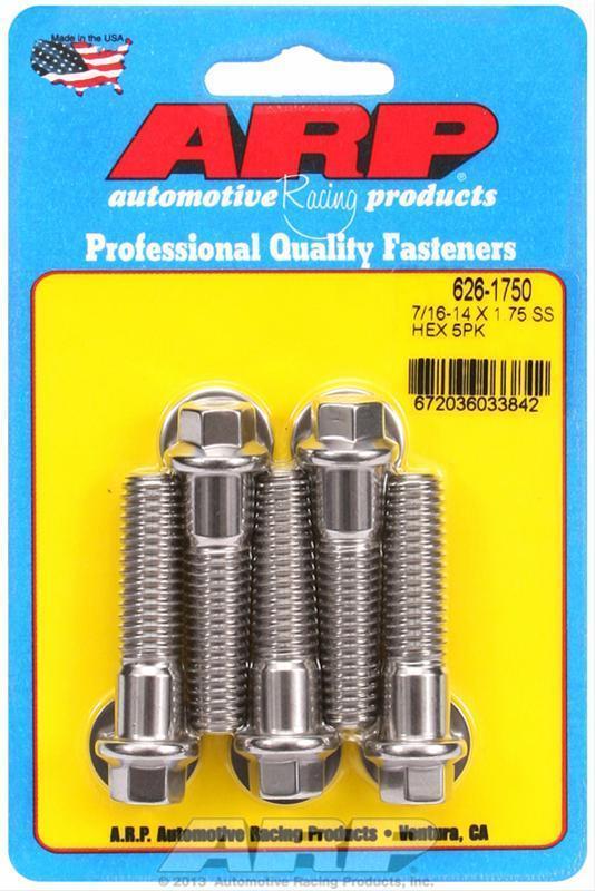 ARP 626-1750 7/16-14 X 1.750 Hex SS Bolts
