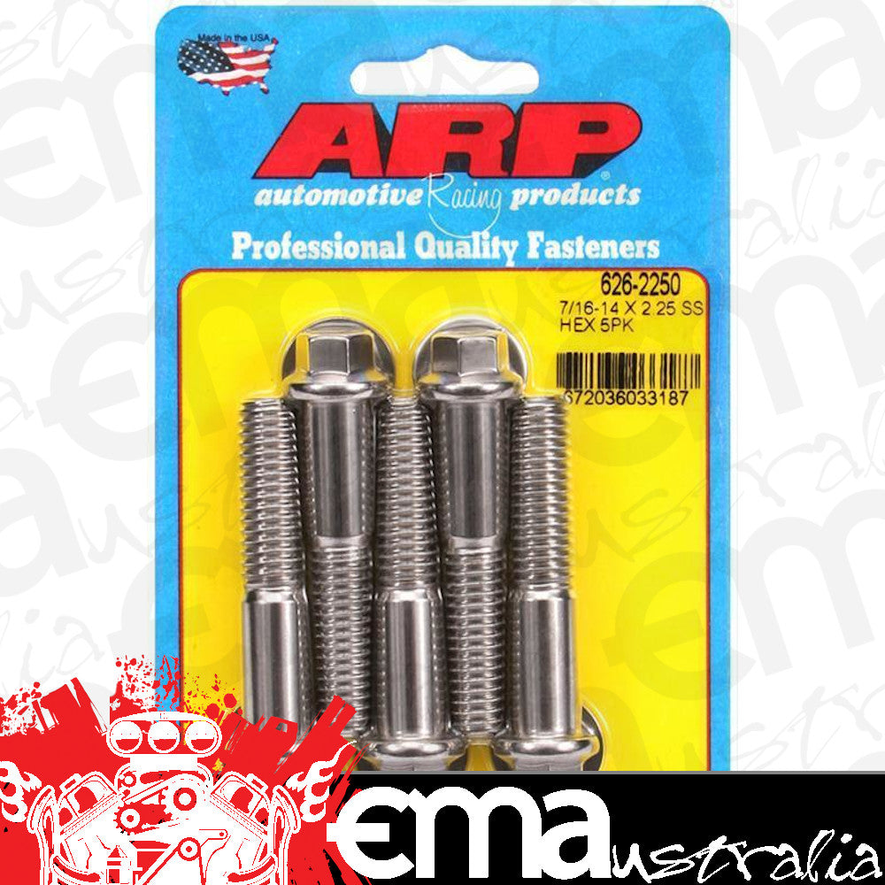 ARP Fasteners ARP626-2250 626-2250 7/16-14 X 2.250 Hex SS Bolts
