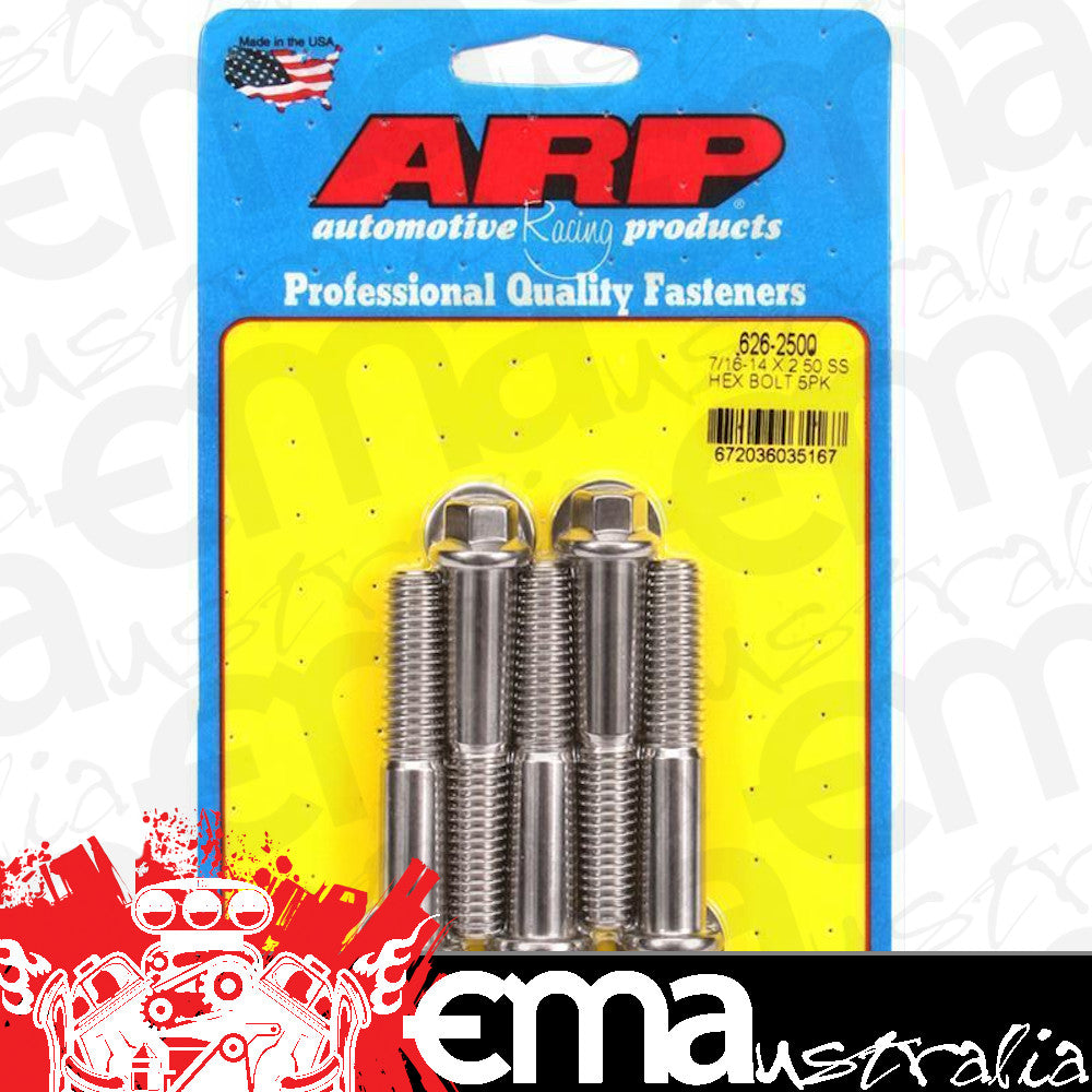 ARP 626-2500 7/16-14 X 2.500 Hex SS Bolts