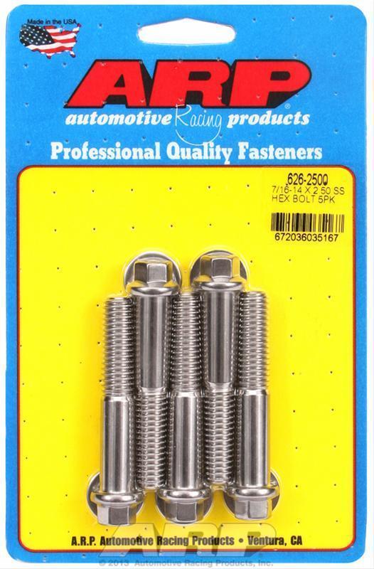 ARP 626-2500 7/16-14 X 2.500 Hex SS Bolts