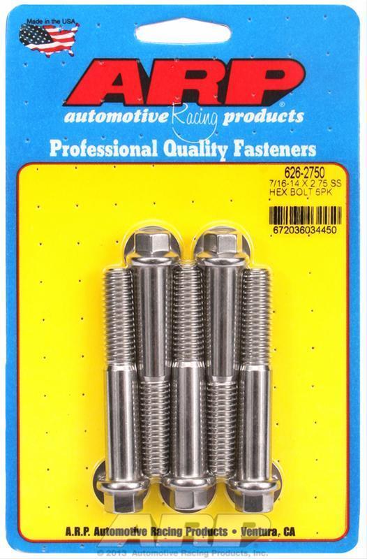 ARP 626-2750 7/16-14 X 2.750 Hex SS Bolts