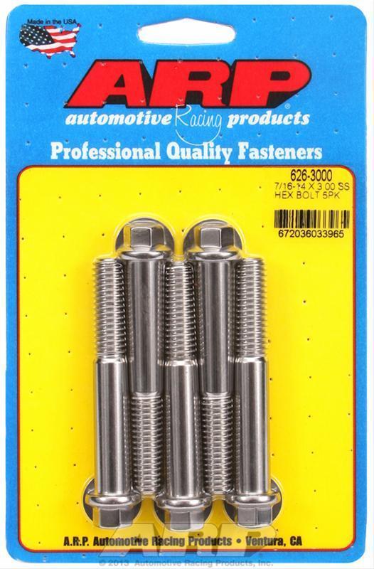 ARP 626-3000 7/16-14 X 3.000 Hex SS Bolts