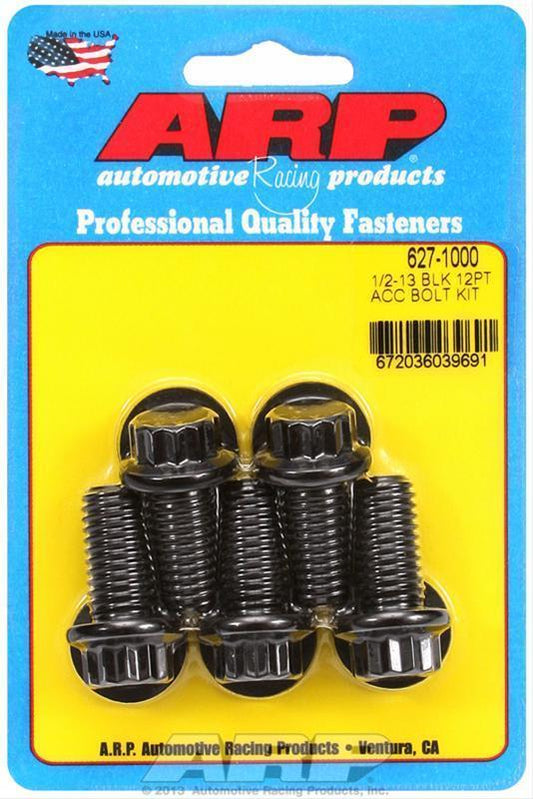 ARP Fasteners ARP627-1000 627-1000 1/2-13 X 1.000 12PT Black Oxide Bolts