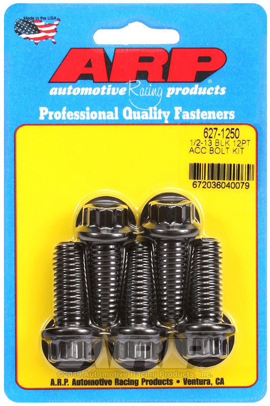 ARP 627-1250 1/2-13 X 1.250 12PT Black Oxide Bolts