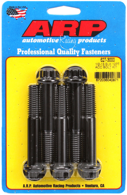 ARP 627-3000 1/2-13 X 3.000 12PT Black Oxide Bolts