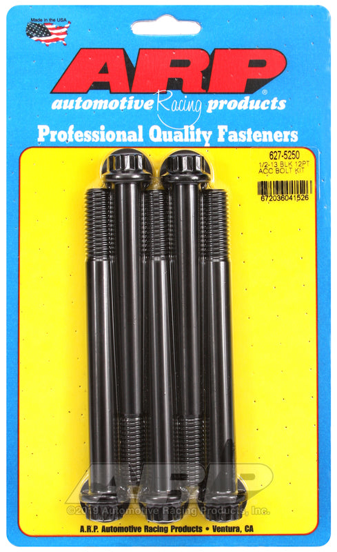 ARP 627-5250 1/2-13 X 5.250 12PT Black Oxide Bolts