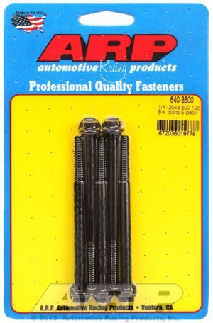 ARP 640-3500 1/4-20 X 3.500 12PT Black Oxide Bolts