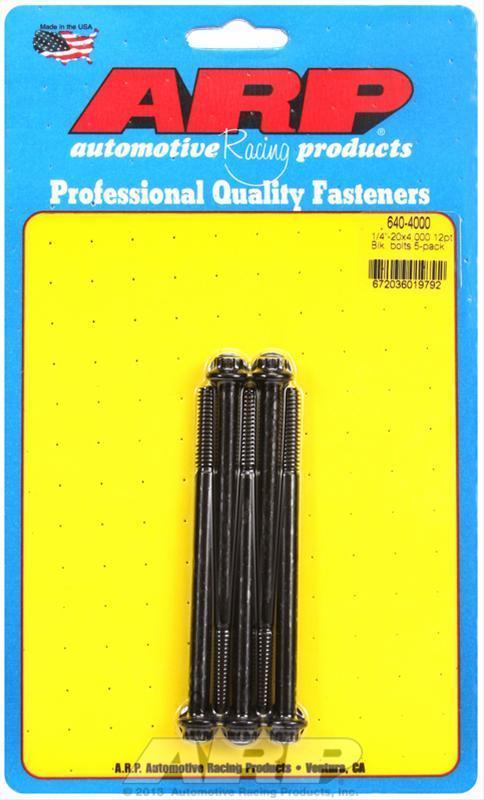 ARP 640-4000 1/4-20 X 4.000 12PT Black Oxide Bolts