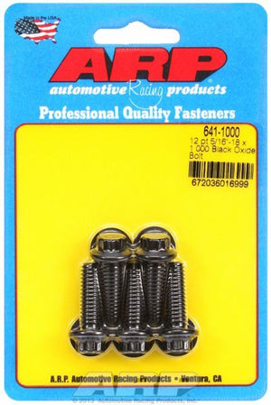 ARP 641-1000 5/16-18 X 1.000 12PT Black Oxide Bolts