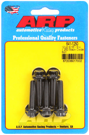 ARP 641-1250 5/16-18 X 1.250 12PT Black Oxide Bolts