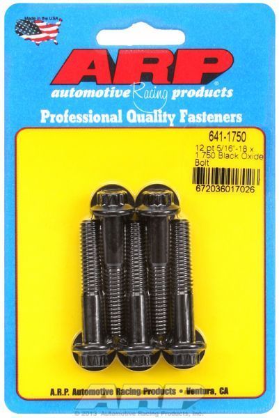 ARP 641-1750 5/16-18 X 1.750 12PT Black Oxide Bolts