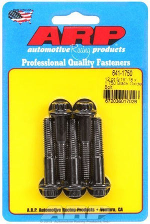 ARP 641-1750 5/16-18 X 1.750 12PT Black Oxide Bolts