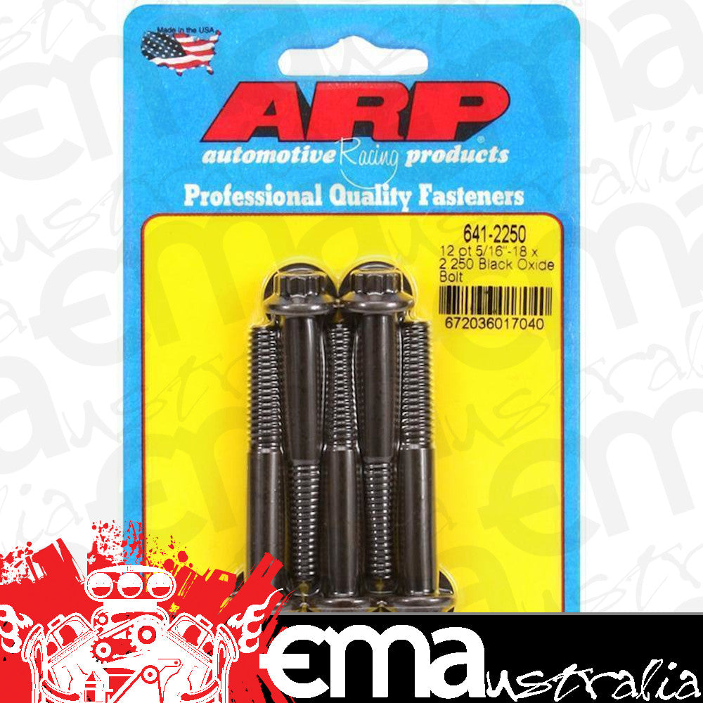 ARP 641-2250 5/16-18 X 2.250 12PT Black Oxide Bolts
