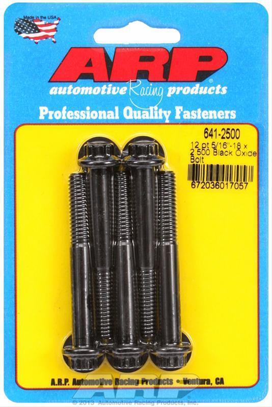 ARP 641-2500 5/16-18 X 2.500 12PT Black Oxide Bolts