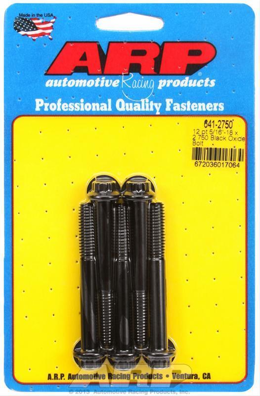 ARP 641-2750 5/16-18 X 2.750 12PT Black Oxide Bolts