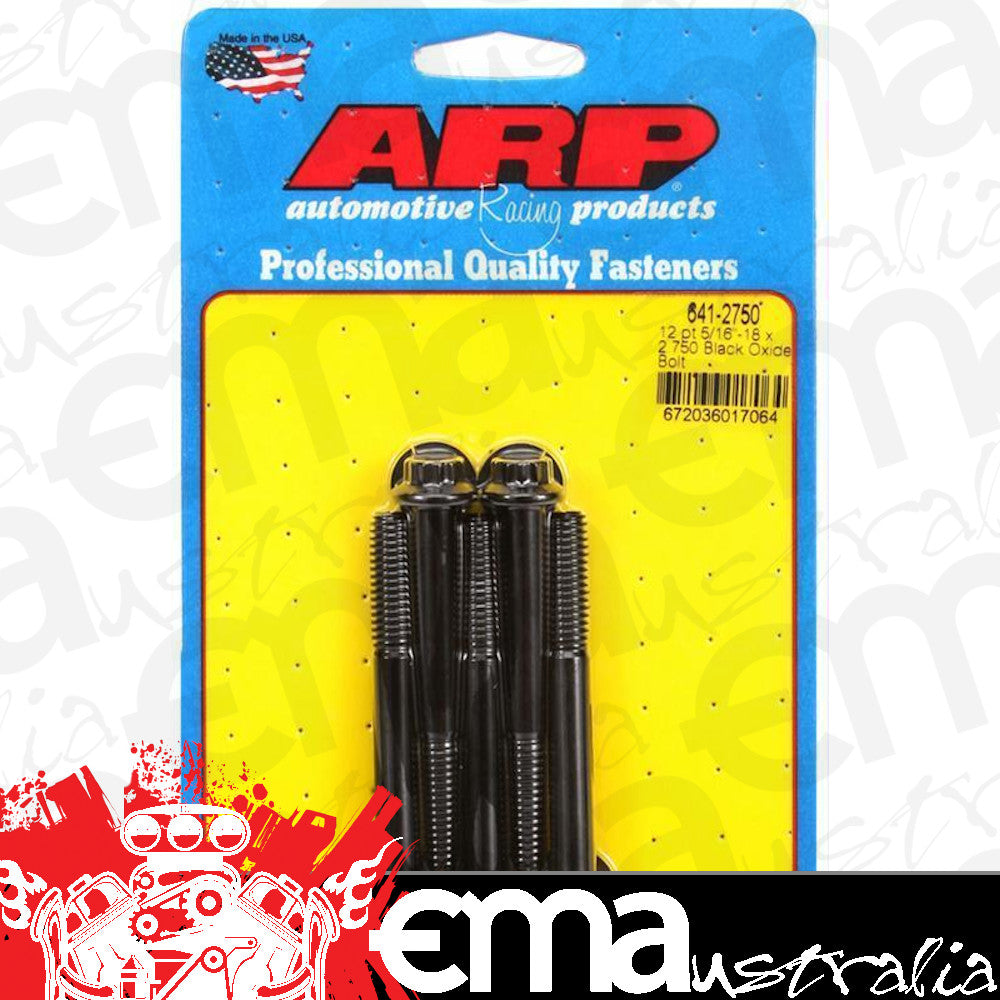 ARP 641-2750 5/16-18 X 2.750 12PT Black Oxide Bolts