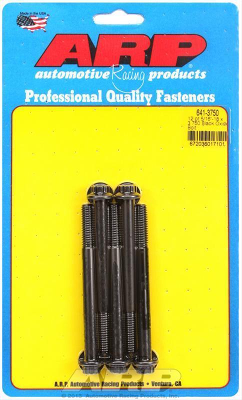 ARP 641-3750 5/16-18 X 3.750 12PT Black Oxide Bolts