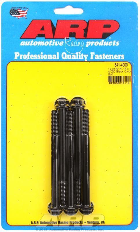 ARP 641-4000 5/16-18 X 4.000 12PT Black Oxide Bolts