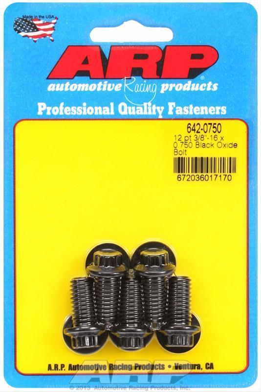 ARP 642-0750 3/8-16 X 0.750 12PT Black Oxide Bolts