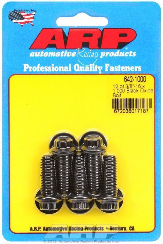 ARP 642-1000 3/8-16 X 1.000 12PT Black Oxide Bolts