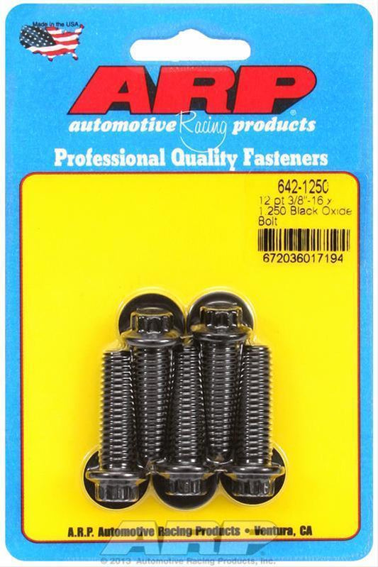 ARP 642-1250 3/8-16 X 1.250 12PT Black Oxide Bolts