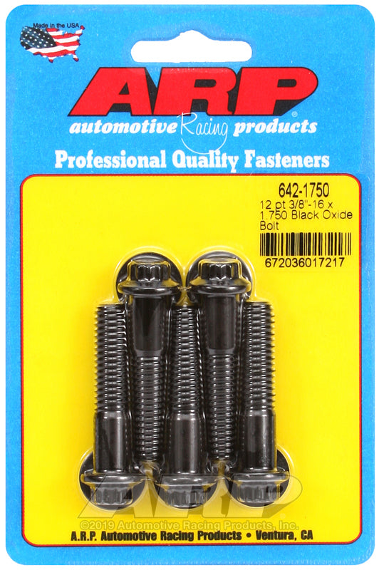 ARP 642-1750 3/8-16 X 1.750 12PT Black Oxide Bolts