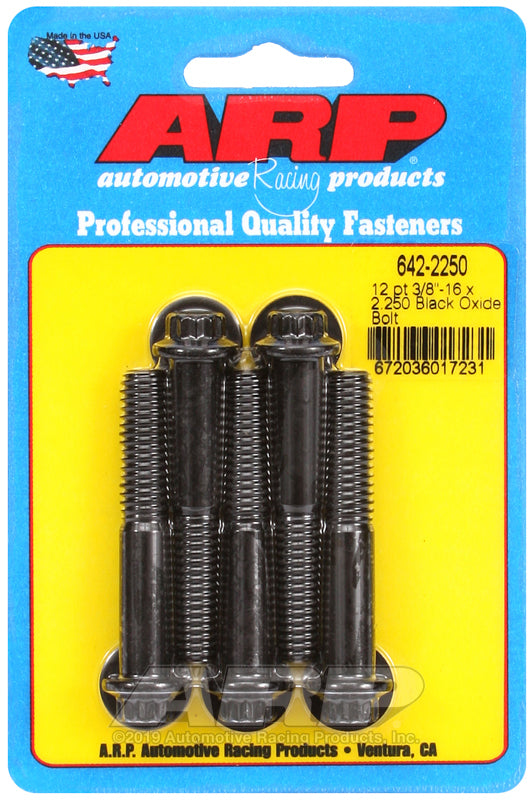 ARP 642-2250 3/8-16 X 2.250 12PT Black Oxide Bolts