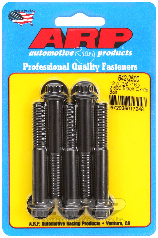 ARP 642-2500 3/8-16 X 2.500 12PT Black Oxide Bolts