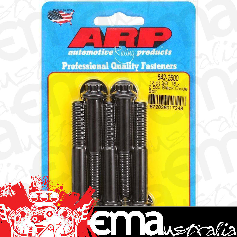 ARP 642-2500 3/8-16 X 2.500 12PT Black Oxide Bolts