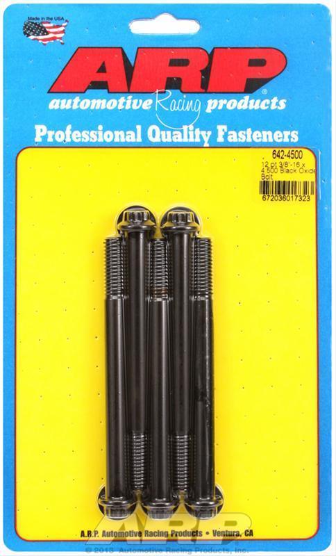 ARP Fasteners ARP642-4500 642-4500 3/8-16 X 4.500 12PT Black Oxide Bolts