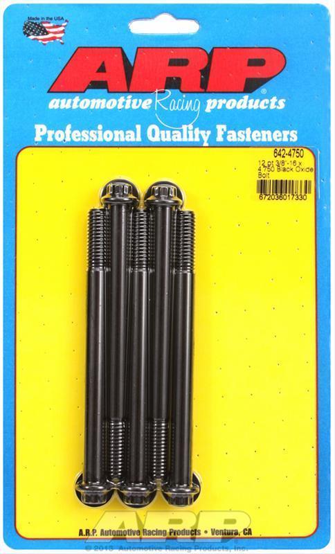ARP 642-4750 3/8-16 X 4.750 12PT Black Oxide Bolts