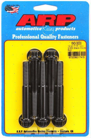 ARP 643-3000 7/16-14 X 3.000 12PT Black Oxide Bolts