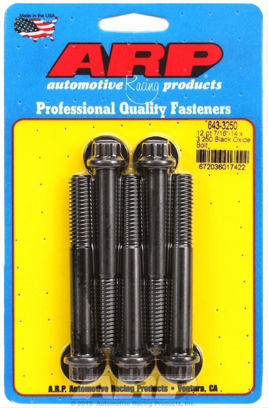 ARP 643-3250 7/16-14 X 3.250 12PT Black Oxide Bolts