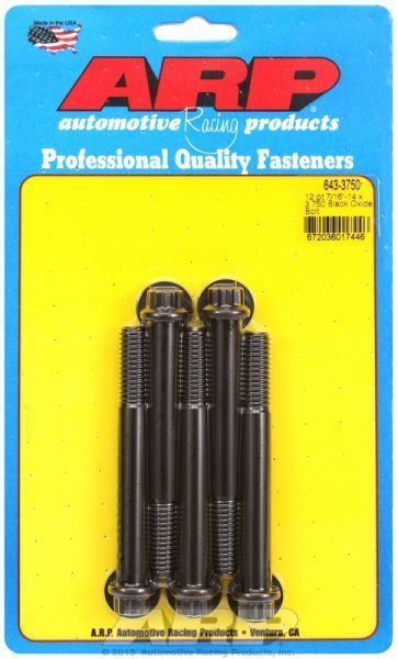 ARP 643-3750 7/16-14 X 3.750 12PT Black Oxide Bolts