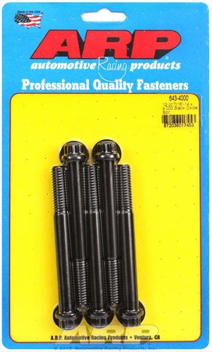 ARP 643-4000 7/16-14 X 4.000 12PT Black Oxide Bolts