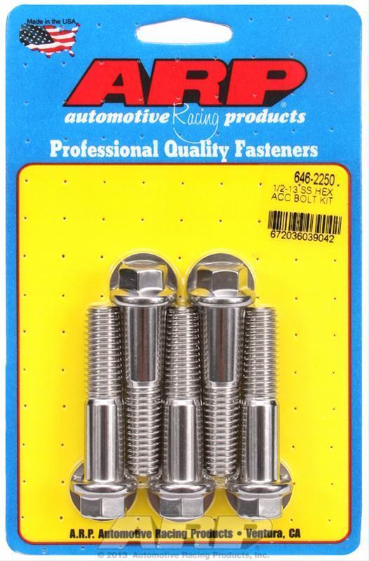 ARP 646-2250 1/2-13 X 2.250 Hex SS Bolts