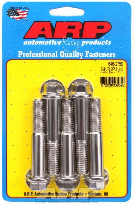 ARP 646-2750 1/2-13 X 2.750 Hex SS Bolts