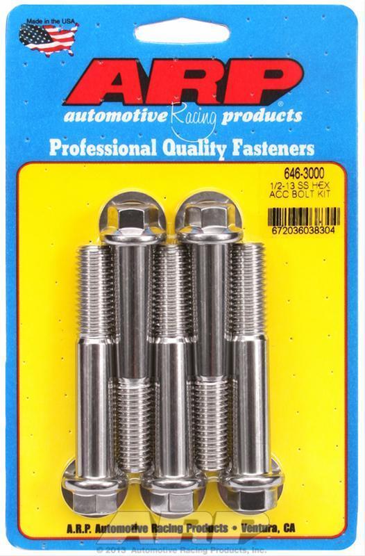 ARP 646-3000 1/2-13 X 3.000 Hex SS Bolts